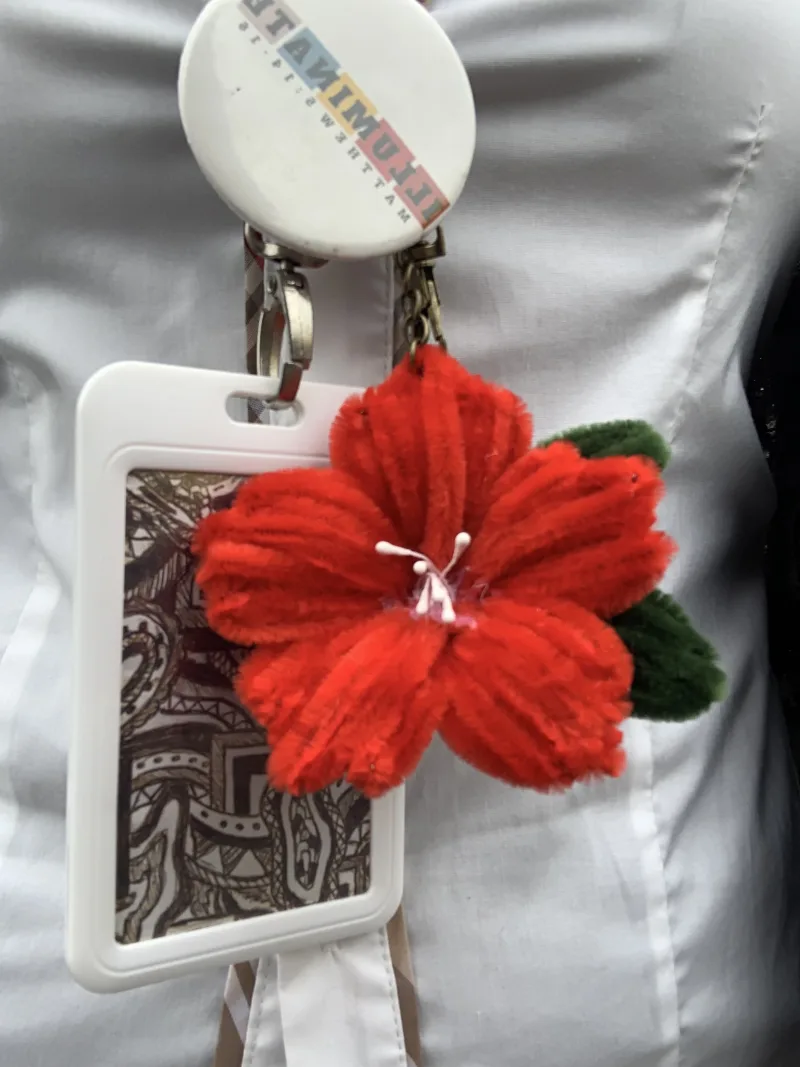 Flower keyring